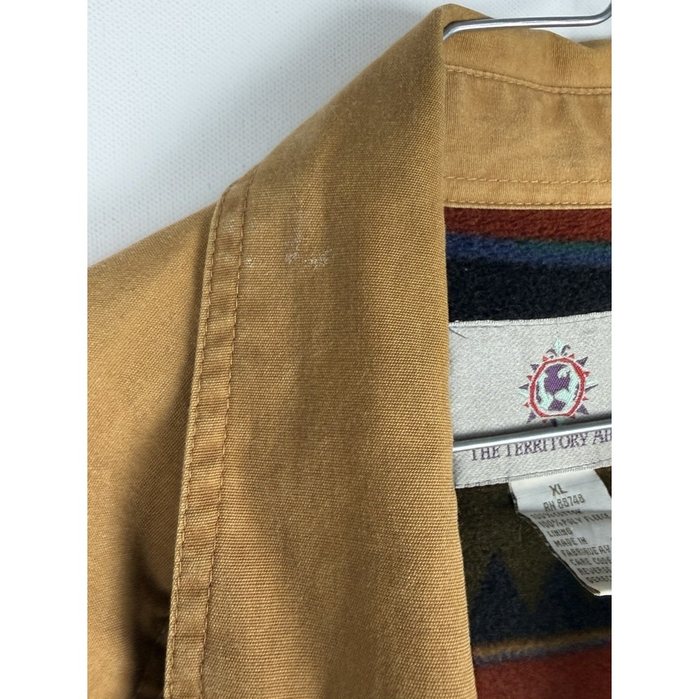 Vintage The Territory Ahead Mens XL Jacket Fleece Lined Aztec Western Southwest - Picture 9 of 9